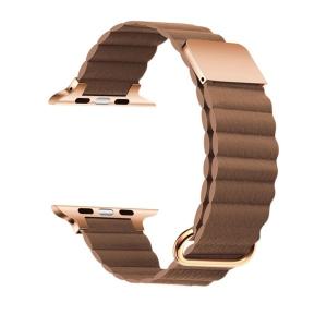 レディース Apple Watch Band / アップルウォッチ バンド くすみカラーマグネットPUレザー / Urban Coral