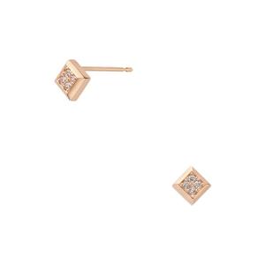 ete（エテ） ピアス K18YG フルール ダイヤモンド ピアス（誕生石 4月