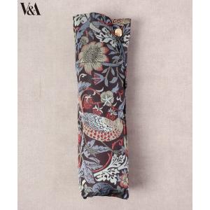 折りたたみ傘 V＆A 日本製 晴雨兼用折りたたみ傘 いちご泥棒柄 メンズ レディース