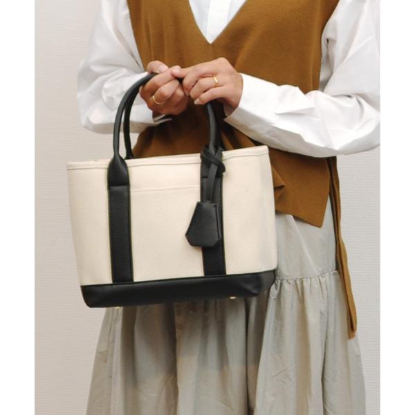 トートバッグ カシュカシュ cachecache / ショルダー付きパーテーションキャンバストート ...