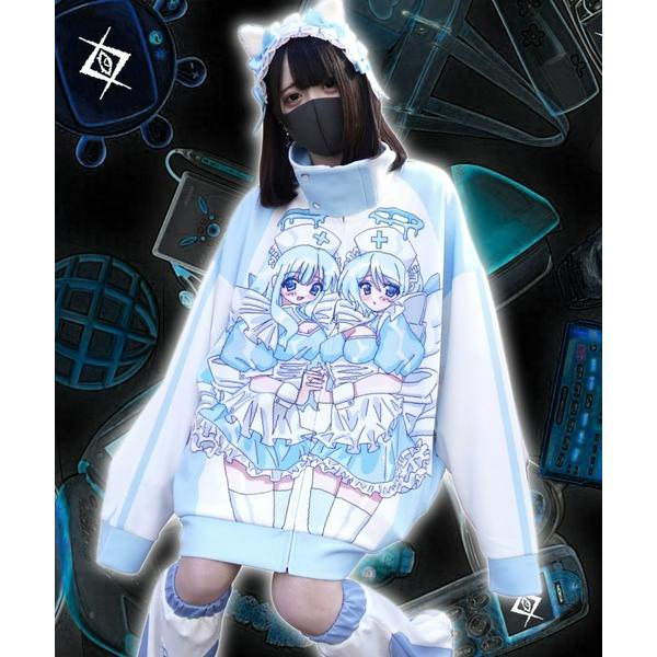 ジャージ REFLEM×YUI 切替プリントジャージ レディース メンズ