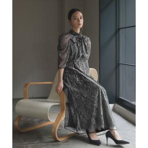 GIRL DRESS FOR NOW ドレス 袖フリルレース切替え フレア ロング 結婚