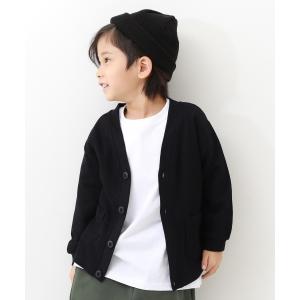 カーディガン UVカット ワッフルカーディガン キッズ 子供服 男の子 女の子