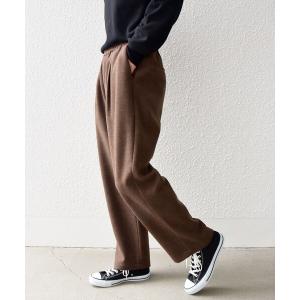 パンツ SHIPS any: 「ストレッチ」 ウールライク メルトン イージーパンツ
