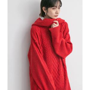 ニット セーター 2WAYカラーネップニット レディース