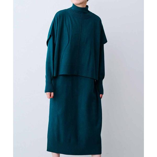 セットアップ ＩＥＤＩＴ　セットで着るだけでトレンドコーデが完成　ニットプルオーバーとニットワンピー...