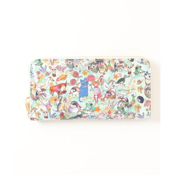 財布 ラウンド長財布　ツモリチサト　森のどうぶつたち レディース