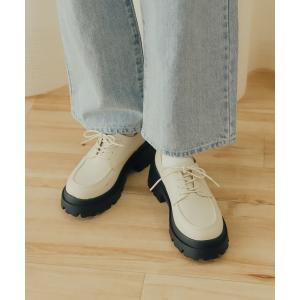 シューズ レースアップボリュームソールシューズ
