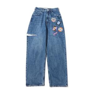 ジーンズ デニム デニムパンツ ANNA SUI NYC ワッペンデニムパンツ レディース メンズ