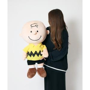 おもちゃ キッズ PEANUTS/ピーナッツ　ソフトぬいぐるみ　チャーリー・ブラウン　特大サイズ２L｜zozo