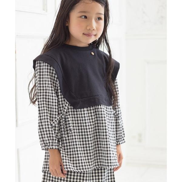 レイヤード風チュニック80〜140cm キッズ 子供服 女の子