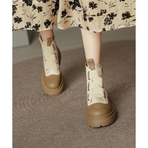 ブーツ 厚底ショートブーツ