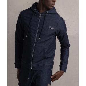パーカー BALR./ボーラー/D10 STRAIGHT DENIM ZIP THROUGH HOODIE/パーカー/正規商品