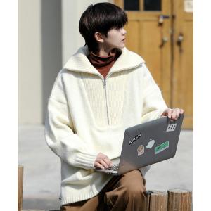 ZIP FIVE -White Line- セーター ニット 「White Line」 コンパクト