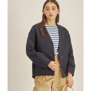 ブルゾン アウター マトラッセ トリプルクロス コクーン ブルゾン レディース