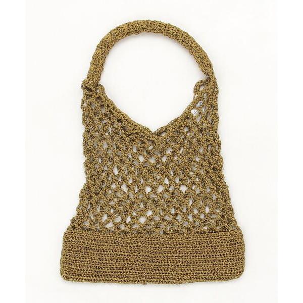 トートバッグ 「Swaraj/スワラージ」手編みメタリックマクラメトート レディース メンズ
