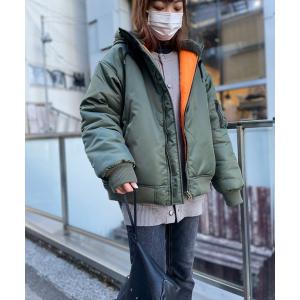 cuffne ダウンジャケット ダウン cuffneオーバーサイズフードMA-1中綿