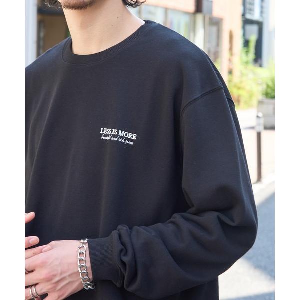 トレーナー スウェット 「MAISON CLUB」ワンポイント刺繍スウェット LESS IS MOR...