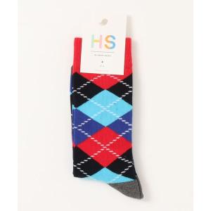 靴下 レディース HS by Happy Socks メンズ レディース ARGYLE （ アーガイル ） クルーソックス 10201901｜ZOZOTOWN Yahoo!店