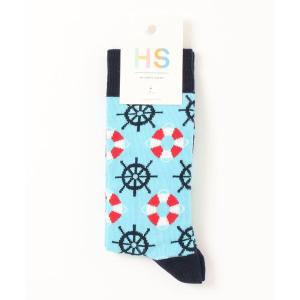 靴下 レディース HS by Happy Socks メンズ レディース LIFEBUOY （ ライフブイ ） クルーソックス 10221912｜ZOZOTOWN Yahoo!店