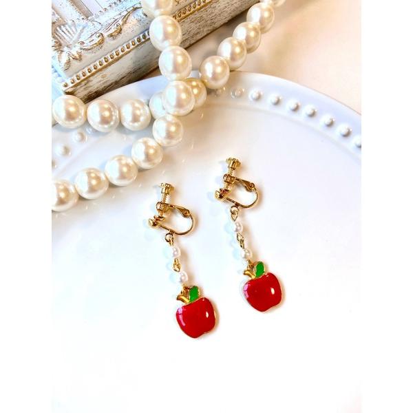 イヤリング 「MUURABBTI」りんごとパールのイヤリング(MA) レディース