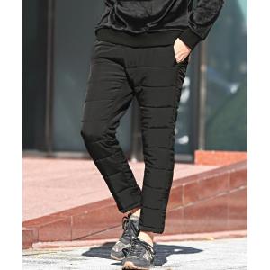 パンツ 中綿キルティングパンツ