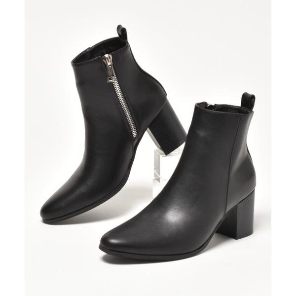 ブーツ サイドジップ ヒールブーツ / ハイヒール メンズ レディース