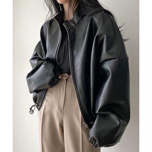 LACーVERT コート アウター オーバーサイズフェイクレザージャケット