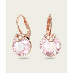 スワロフスキー ピアス Stilla ドロップピアス ハート レッド