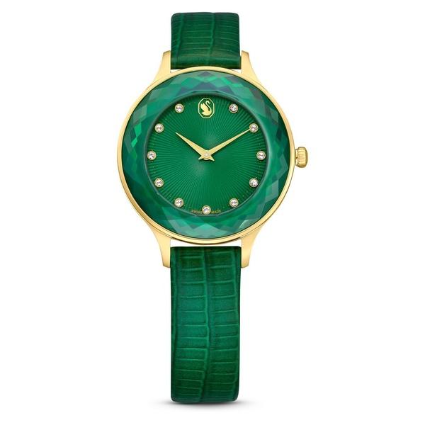 腕時計 レディース 「公式」「スワロフスキー」Octea Nova ウォッチ， スイス製， レザース...