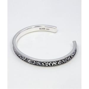 amp japan バングル Stamped ＆ Twisted Bangle -Thin- シルバー