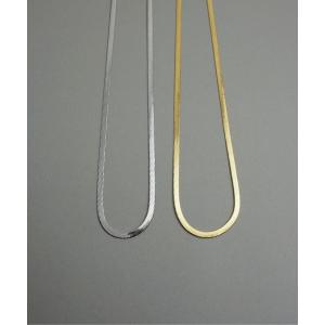 アレルギー対応 ネックレス 金属アレルギー対応「ieLS」ステンレス フラットスネークチェーン3mm レディース メンズ