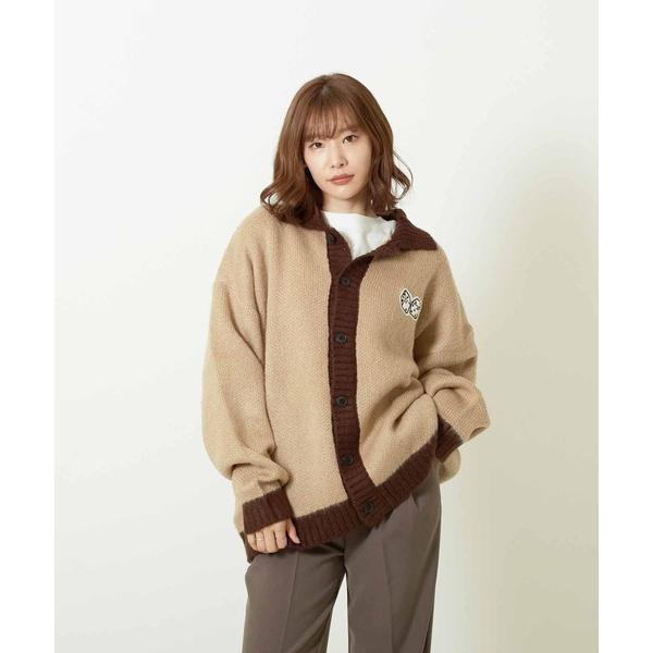 カーディガン クレリック衿付釦C/D(BL) メンズ レディース