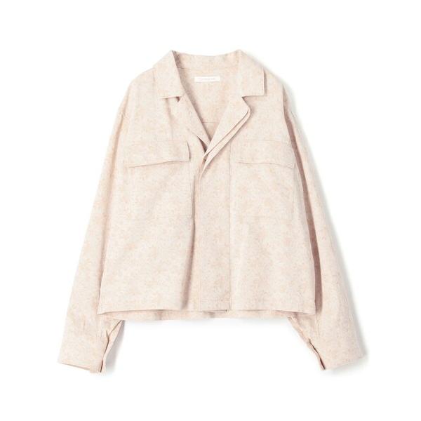 コート アウター ボタニカルジャカード ショートジャケット レディース