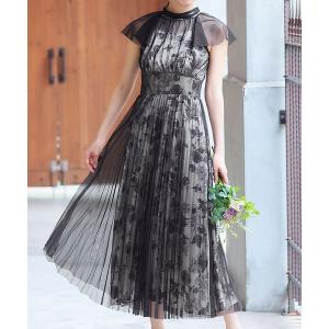 FETICO（フェティコ） ドレス fetico LACE JACQUARD PUFF-SLEEVE DRESS