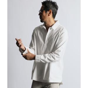 シャツ ブラウス GARMENT-DYE SKIPPER SHIRT：製品染め ニュアンスカラー スキッパーシャツ