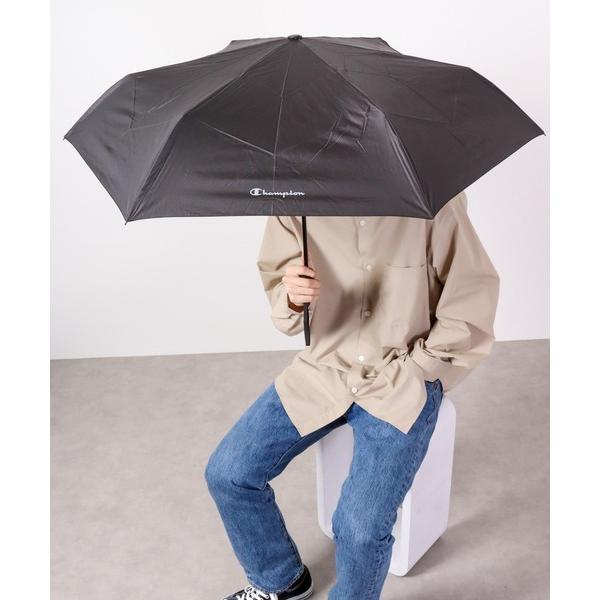 折りたたみ傘 メンズ Champion 晴雨兼用自動開閉折りたたみ傘