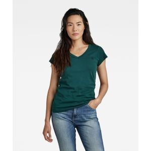 tシャツ Tシャツ レディース EYBEN SLIM V-NECK TOP/ワンポイント/ロゴTの商品画像