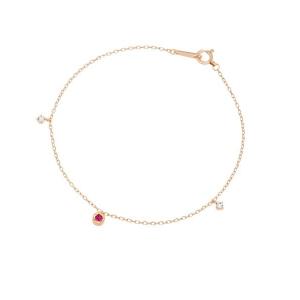 【ete】 [ミストピンク] K10 レイヤード ブレスレット バイカラー ete｜[ミストピンク] K10 レイヤード ブレスレット バイカラー