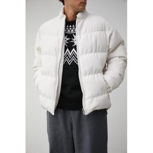 アウター FAUX LEATHER PADDING BLOUSON/フェイクレザーパディングブルゾン