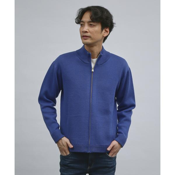 セーター ニット 「ウールブレンド」スマートシルエット ドライバーズニット / ブルゾン メンズ レ...