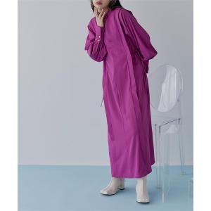 ワンピース サイドリボンVネックワンピース レディース