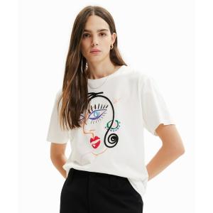 tシャツ Tシャツ レディース フェイス 半袖Tシャツ｜zozo