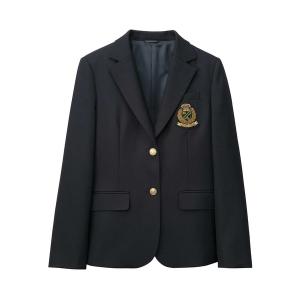 ジャケット テーラードジャケット 【ブレザー2つボタン】エンブレム付