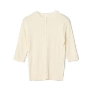 CABaN カーディガン コットンカシミヤ クルーネックカーディガン