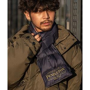 マフラー 「TAION×PENDLETON/タイオン×ペンドルトン」リバーシブルダウンマフラー