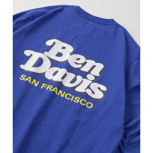 tシャツ Tシャツ 【BEN DAVIS/ベンデイビス】レトロロゴ バックプリント ロングスリーブ/ワンポイント 長袖Tシャツ/SHOP SIGN ロ