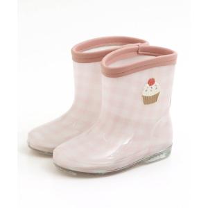 レインシューズ カップケーキ柄 レインシューズ