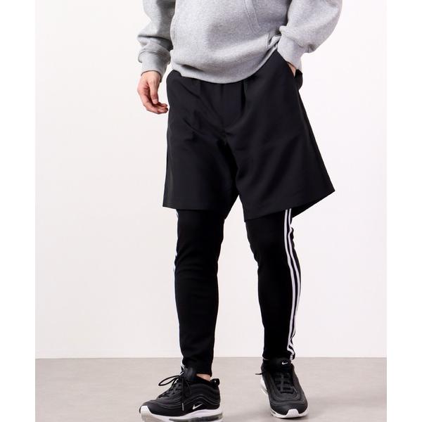 レギンス Craig 裏起毛サイドラインレギンスパンツ メンズ レディース