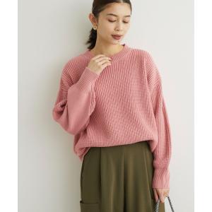 ニット ざっくりクルーネックニットプルオーバー
